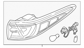 Left outer fender light for Kia Sportage 17-19 LED