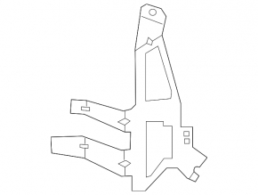 BSM Blind Spot Sensor Bracket Right Kia Niro 17-18 HEV, PHEV