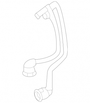 Cooling system return pipe to tee tank Mercedes W167 GLE 450 20-26