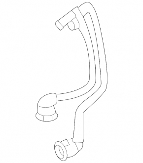 Cooling system return pipe to tee tank Mercedes W167 GLE 450 20-26