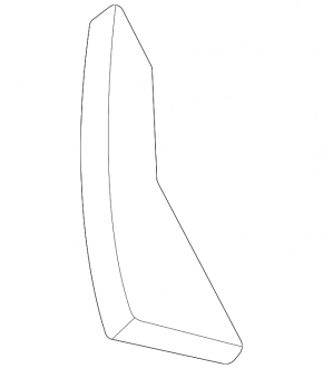 Inner right fender seal for Mercedes W167 GLE 350 450 20-24