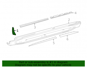 Inner right fender seal for Mercedes W167 GLE 350 450 20-24