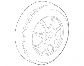 Mercedes GLC 16-22 R19 145/80 spare tire
