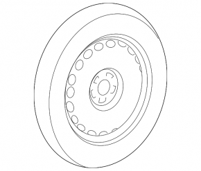 Mercedes GLC 16-22 R19 145/80 spare tire