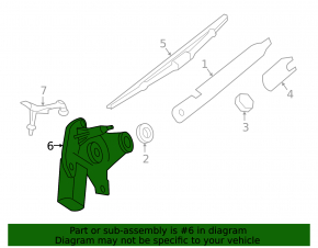 Mercedes W164 ML rear wiper motor