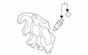 Front left caliper Ford Flex 09-19