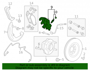 Front left caliper Ford Flex 09-19