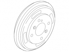 Brake drum rear left Ford Fiesta 11-13