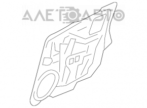 Inner door insert front right Mazda3 03-08