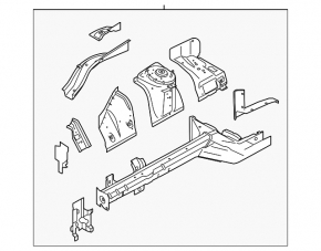 Front left quarter panel for Ford Mustang mk6 15-23