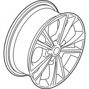 Wheel disk R19 Ford Escape MK3 13-19 type 2 light curb