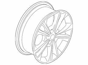 Wheel disk R19 Ford Escape MK3 13-19 type 2 light curb