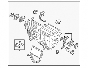 Heater assembly Ford Fusion mk5 13-20 manual