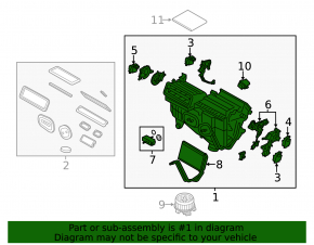 Heater assembly Ford Fusion mk5 13-20 manual