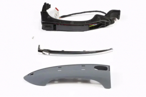 Door handle outer front left keyless Chevrolet Bolt EUV 22-23 keyless with chrome molding