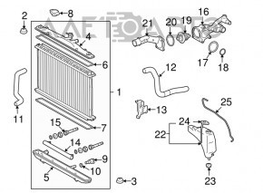 Lexus RX350 10-12 Water Cooling Radiator