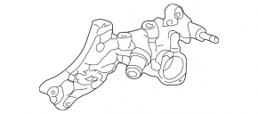 Thermostat housing assembly Acura MDX 14-15