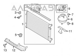 Intercooler bracket right VW Passat b7 12-15 USA 1.8T