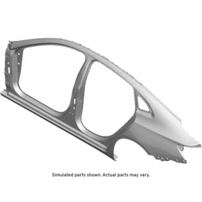 Quarter wing rear left Chevrolet Malibu 16- black