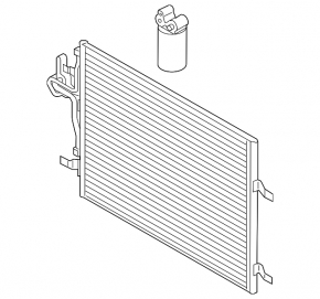 Air conditioning condenser radiator Volvo S60 11-18 T5, T6