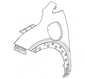 Front left wing Chevrolet Bolt EUV 22-23