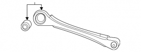 Rear left transverse control arm Lexus RX350 RX500h 23-26 Japan built