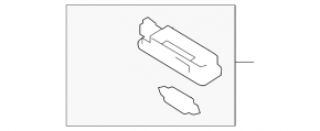 Ceiling light front right Audi A6 C7 12-18 white LED