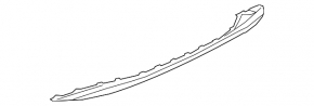 Rear bumper lower lip trim for Audi E-Tron 19-23 silver