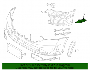 Lower Front Bumper Absorber for BMW 5 G60 24-25 With M Sport Pack, Bumper Support, With M Sport Trim, Bumper Support, Lower
