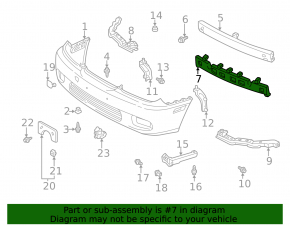 Lexus ES300 ES330 Front Bumper Absorber