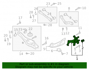 Rear right axle Kia Forte 20-24