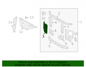 Right eyepiece Lexus GX470 03-09