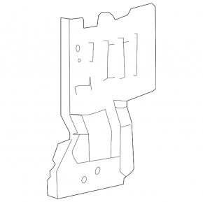 Front left side member nose bracket for Lexus CT200h 11-17