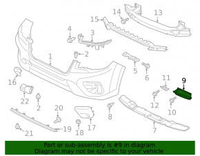 Front bumper bracket right Subaru Forester 19-21 SK