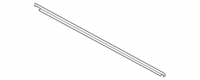 Molding door-glass central front left VW Golf 15-21