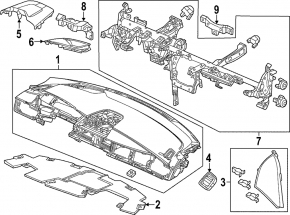 Honda Civic XI FE/FL 22-26 Torpedo Reinforcement Pipe