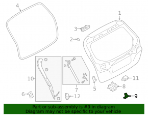Subaru Forester 19-24 SK Tailgate Lock Hook
