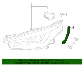 Wing bracket right upper Infiniti QX50 19-20