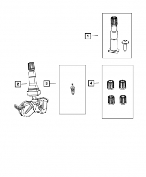 Chrysler Pacifica 17-22 Wheel Pressure Sensor