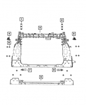 Lower TV bar for Jeep Renegade 19-21 1.3T Trailhawk