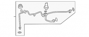 07-13 Acura MDX A/C heater condenser hose