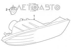 Subaru b10 Tribeca left rear bumper light