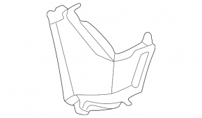 Right front bumper air duct for Hyundai Tucson 22-24