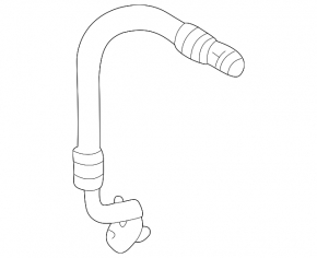 Short air conditioner hose from compressor to heater for Lexus RX300 98-03