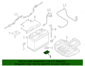 Porsche Macan Battery Fastening Belt 15-