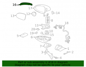 Left turn signal mirror for Porsche Macan 19-26