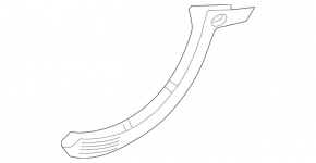 Right trunk lid hinge trim for Mercedes A-class V177 19-22