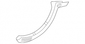 Right trunk lid hinge trim for Mercedes A-class V177 19-22