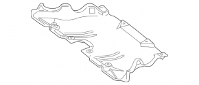 Front engine guard for Mercedes W213 E 17-23 RWD