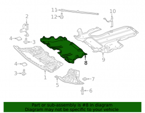 Front engine guard Mercedes W213 E 17-23 RWD